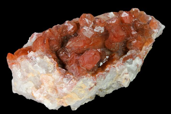 Natural, Red Quartz Crystal Cluster - Morocco #153771